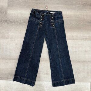 Sailor Style Cropped Jeans